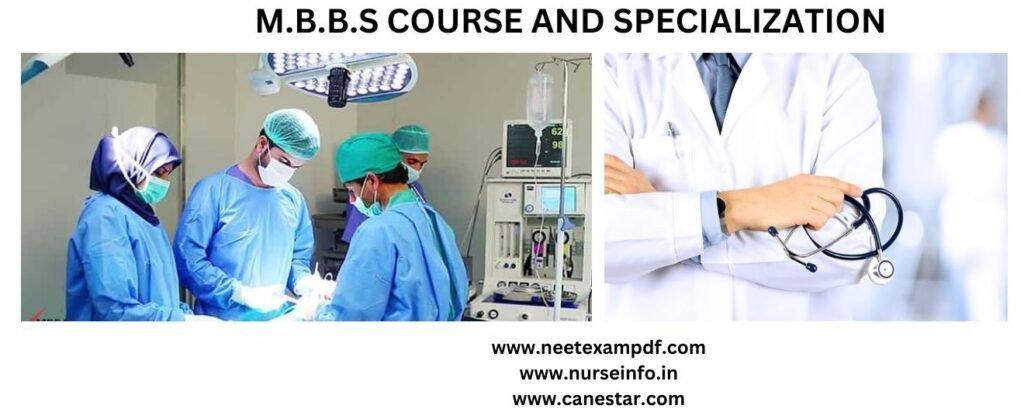 M.B.B.S COURSE – DURATION, CURRICULUM, ADMISSION, SPECIALIZATIONS, M.D., M.S., AND F.R.C.S