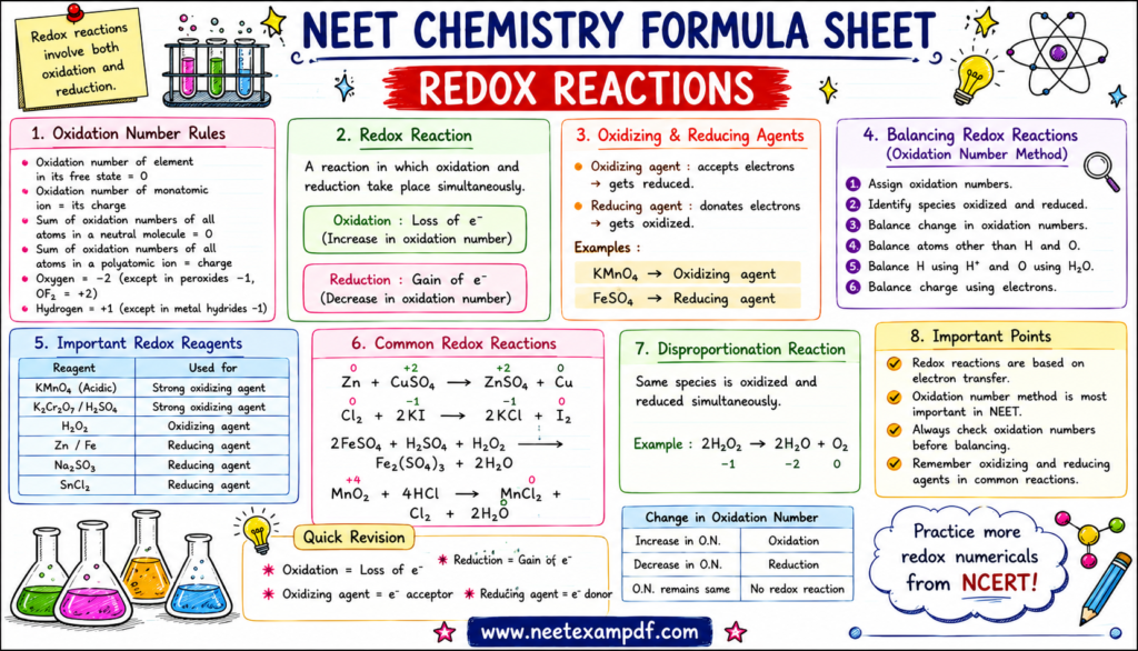 chemistry formula redox