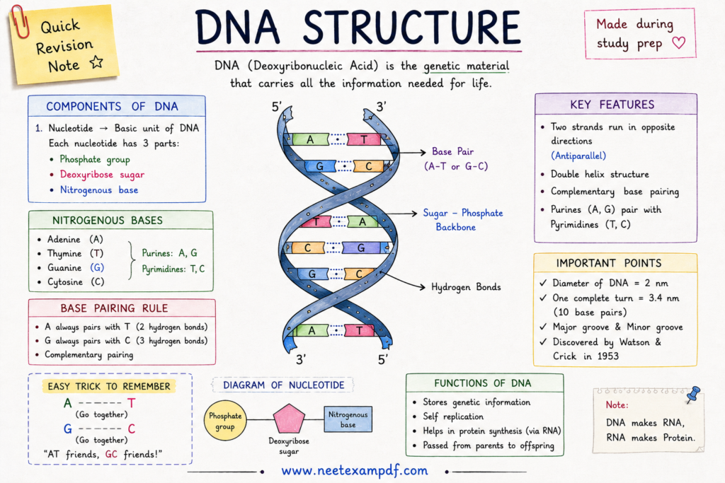 dna structure for neet