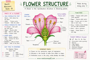 flower structure diagram for neet